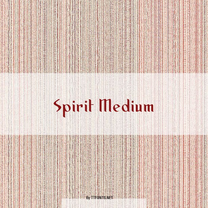 Spirit Medium example